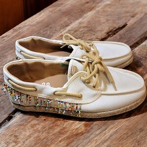 Chimmy Churry "Nautical Dreadlock" Vegan Handmade Lace Up Loafers - Size 9.5